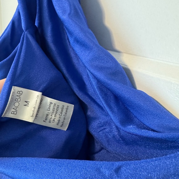 Baobab celele dress  Elegant Blue One-Shoulder Dress - Picture 8 of 8